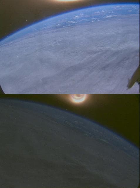 Plasma surrounds vehicle during reentry