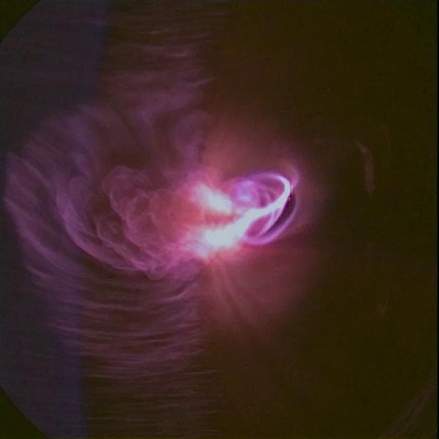 NASA image: Plasma surrounds vehicle during reentry