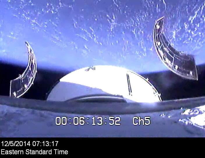NASA image: Service module panels separate