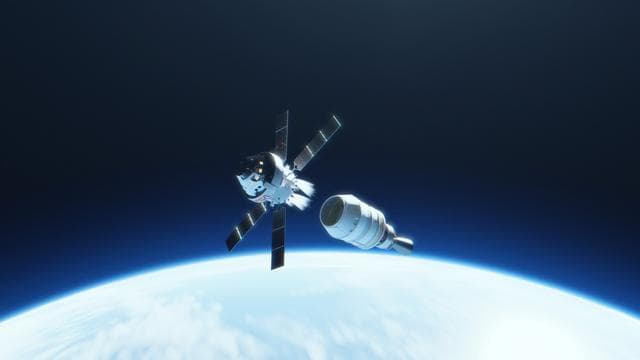 Artemis I artist's concep - upper stage separation