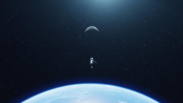 Artemis I artist's concept - Earth departure