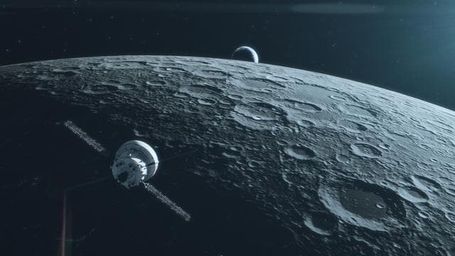 NASA image: Artemis I artist's concept - earthrise