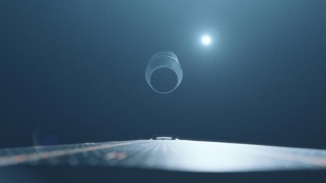 NASA image: Artemis I artist's concep - upper stage separation