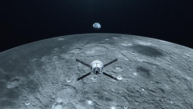 NASA image: Artemis I artist's concept - earthrise
