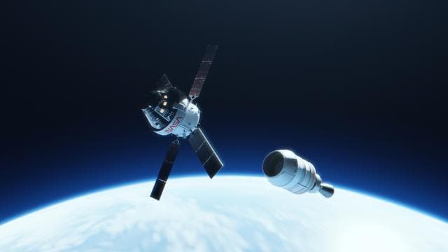 NASA image: Artemis I artist's concep - upper stage separation
