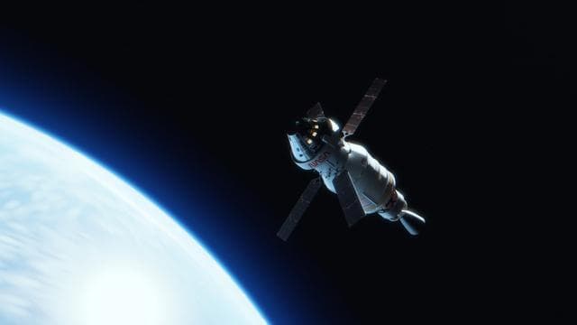 NASA image: Artemis I artist's concept - solar wing deployment
