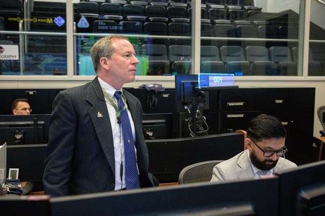 NASA image: Flight Day 16: Mission Control during Distant Retrograde Departure