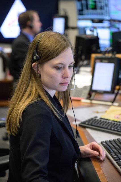 NASA image: Flight Day 16: Mission Control during Distant Retrograde Departure