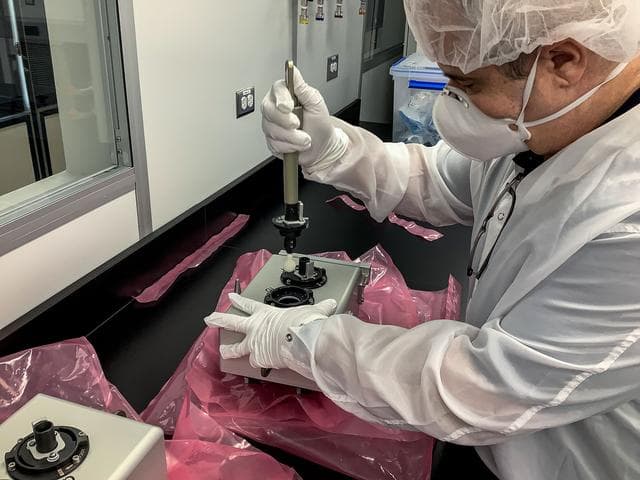 NASA image: Preflight Imagery for the ISS External Microorganisms Experiment