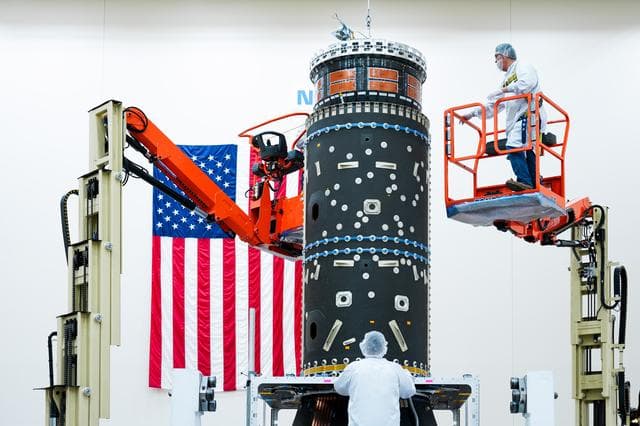 NASA image: Gateway's Power and Propulsion Element Tops Off