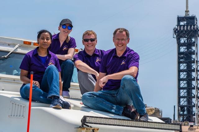 NASA image: NASA’s SpaceX Crew-9 members are pictured during training