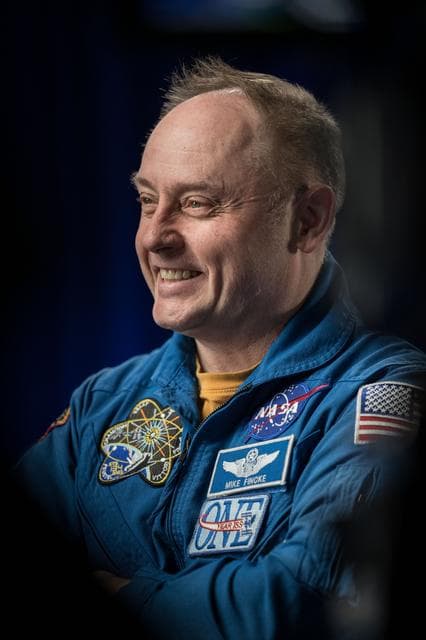 NASA image: NASA astronaut Mike Fincke is photographed during an interview