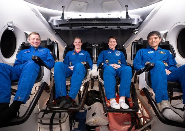 NASA image: The crew of NASA’s SpaceX Crew-10 mission