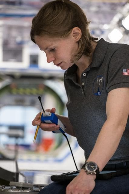 NASA image: NASA astronaut Zena Cardman conducts emergency training