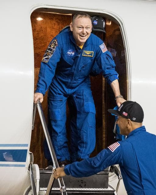 NASA image: NASA astronaut Butch Wilmore receives a warm welcome at Johnson Space Center
