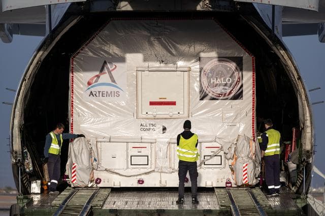 NASA image: US Arrival of Gateway Module Marks Milestone for First Lunar Space Station  (jsc2025e034711)