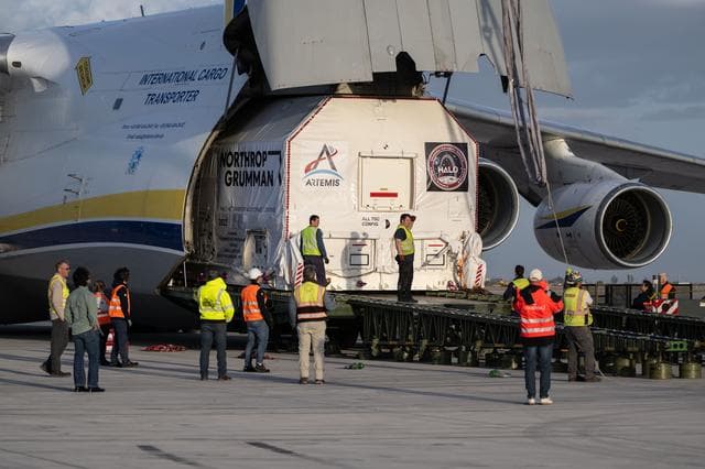 NASA image: US Arrival of Gateway Module Marks Milestone for First Lunar Space Station (jsc2025e034712)
