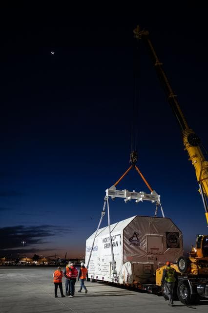 NASA image: US Arrival of Gateway Module Marks Milestone for First Lunar Space Station  (jsc2025e034725)