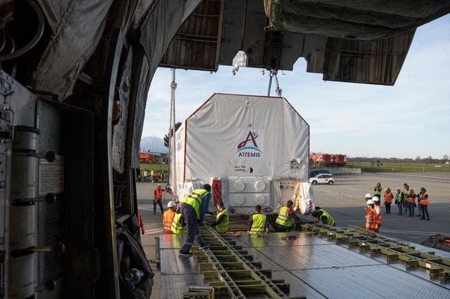 NASA image: Gateway’s HALO Begins Journey from Italy to Arizona (jsc2025e034732)