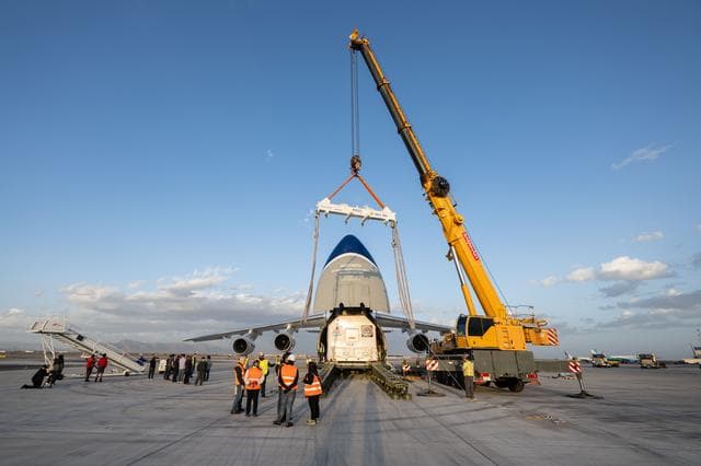 NASA image: US Arrival of Gateway Module Marks Milestone for First Lunar Space Station (jsc2025e035229)