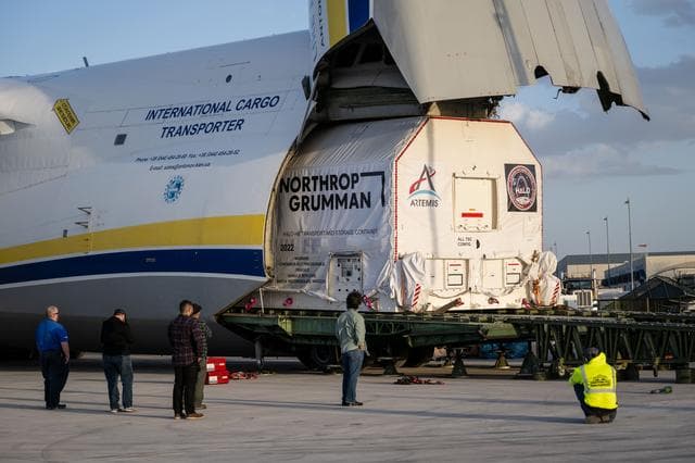 NASA image: US Arrival of Gateway Module Marks Milestone for First Lunar Space Station (jsc2025e035257)