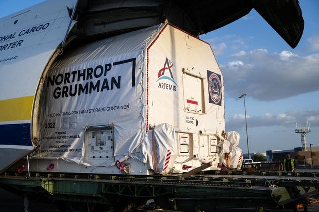 NASA image: US Arrival of Gateway Module Marks Milestone for First Lunar Space Station (jsc2025e035259)