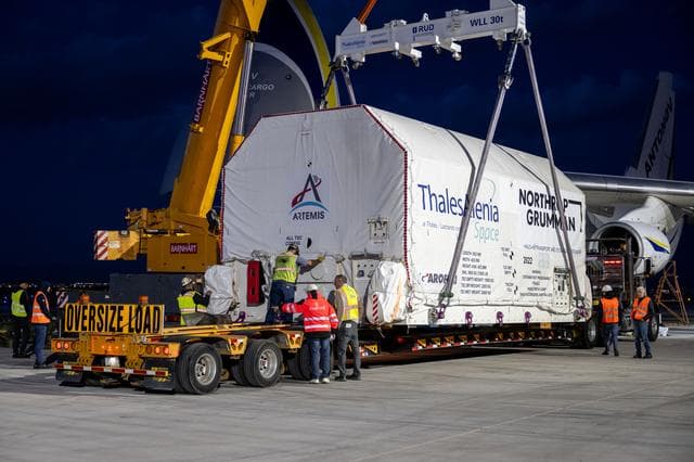 NASA image: US Arrival of Gateway Module Marks Milestone for First Lunar Space Station jsc2025e035268