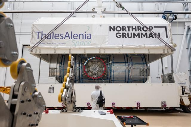 NASA image: Gateway's HALO Arrives in Arizona for Final Outfitting (jsc2025e036480)