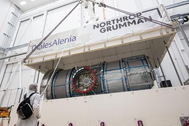 NASA image: Gateway's HALO Arrives in Arizona for Final Outfitting (jsc2025e036481)