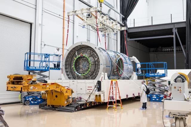 NASA image: Gateway's HALO Arrives in Arizona for Final Outfitting (jsc2025e036487)