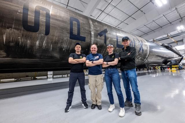NASA image: The four crew members of NASA's SpaceX Crew-11 mission