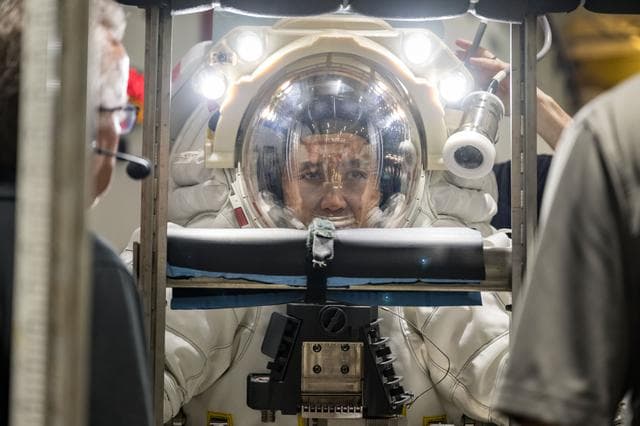NASA image: Underwater Spacesuit Testing