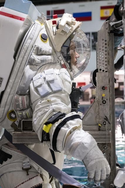 NASA image: Underwater Spacesuit Testing