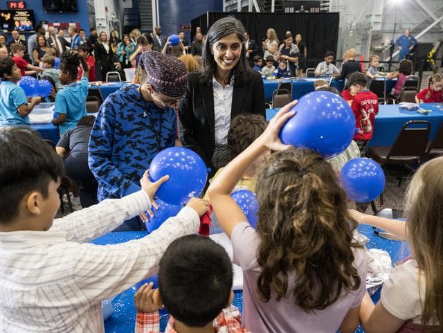 NASA image: Second Lady Usha Vance Interacts with Children at the Summer Reading Challenge event