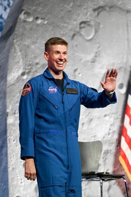 NASA image: 2025 Astronaut Candidate Adam Fuhrmann at Announcement Ceremony
