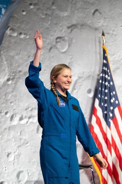 NASA image: 2025 Astronaut Candidate Rebecca Lawler at Announcement Ceremony