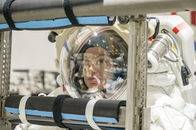 NASA image: Canadian Space Agency Astronaut Jenni Gibbons Suits Up