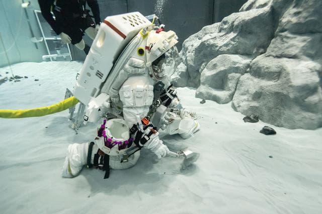 NASA image: Canadian Space Agency Astronaut Jenni Gibbons Practices Lunar Tasks