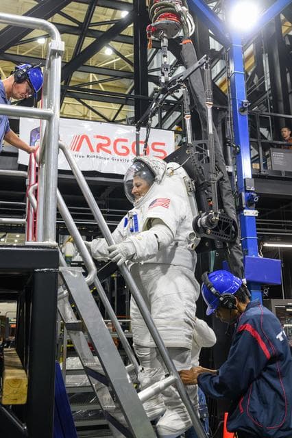 NASA image: Artemis II Pre-Flight Egress Fitness Standard Measures Test