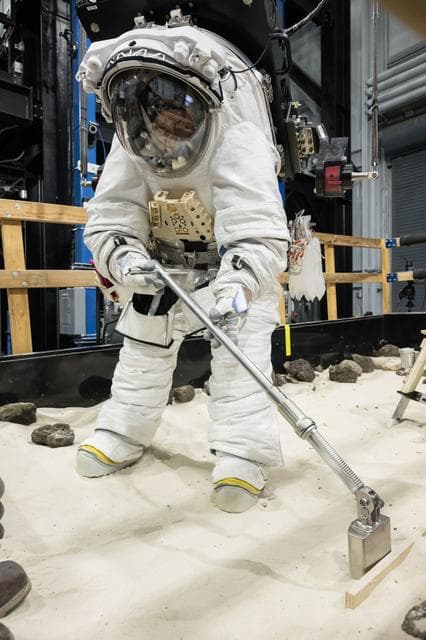 NASA image: Artemis III Lunar Spacesuit Testing