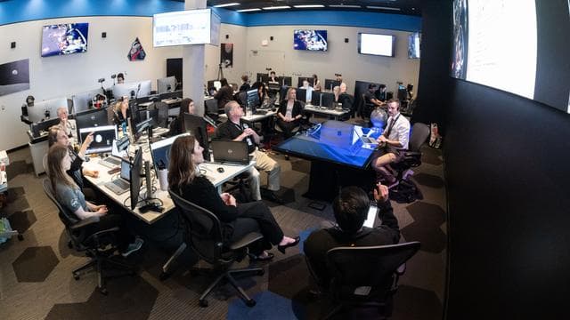 NASA image: Artemis II lunar science team works on the lunar targeting plan -- jsc2026e019926