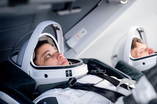 NASA image: SpaceX Crew-13 members Jessica Watkins and Joshua Kutryk