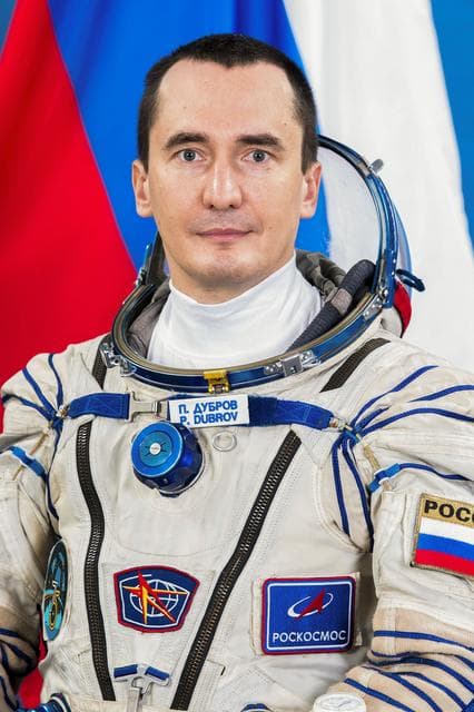 NASA image: Roscosmos cosmonaut and Soyuz MS-29 commander Pyotyr Dubrov poses for a portrait