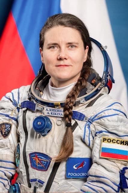 NASA image: Roscosmos cosmonaut and Soyuz MS-29 flight engineer Anna Kikina poses for a portrait