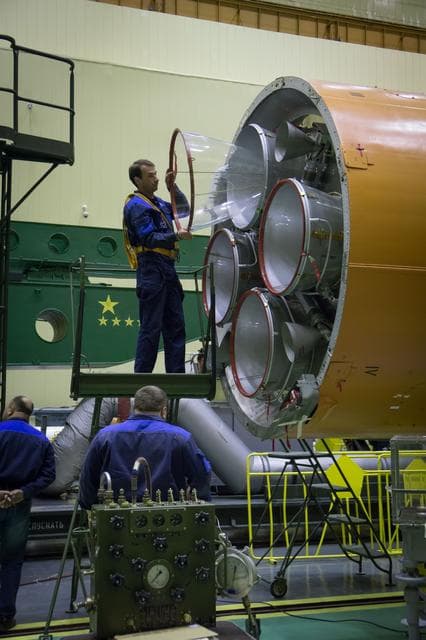 NASA image: Expedition 49 Soyuz Assembly
