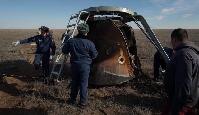 NASA image: Expedition 50 Soyuz MS-02 Landing