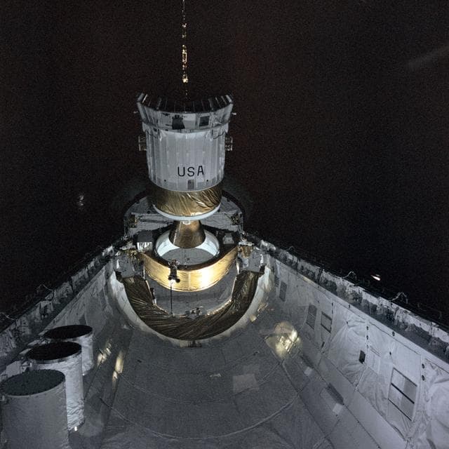 NASA image: Deployment of the TDRS by STS-6 Challenger