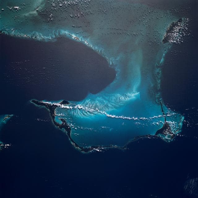 NASA image: Bahama Islands
