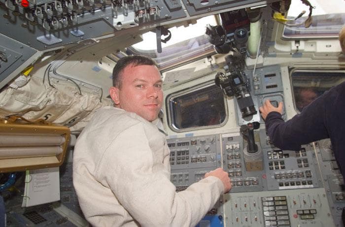 NASA image: Kelly in the flight deck