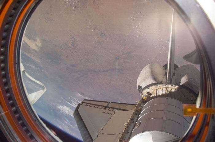 NASA image: A view of the Earth taken from the ISS